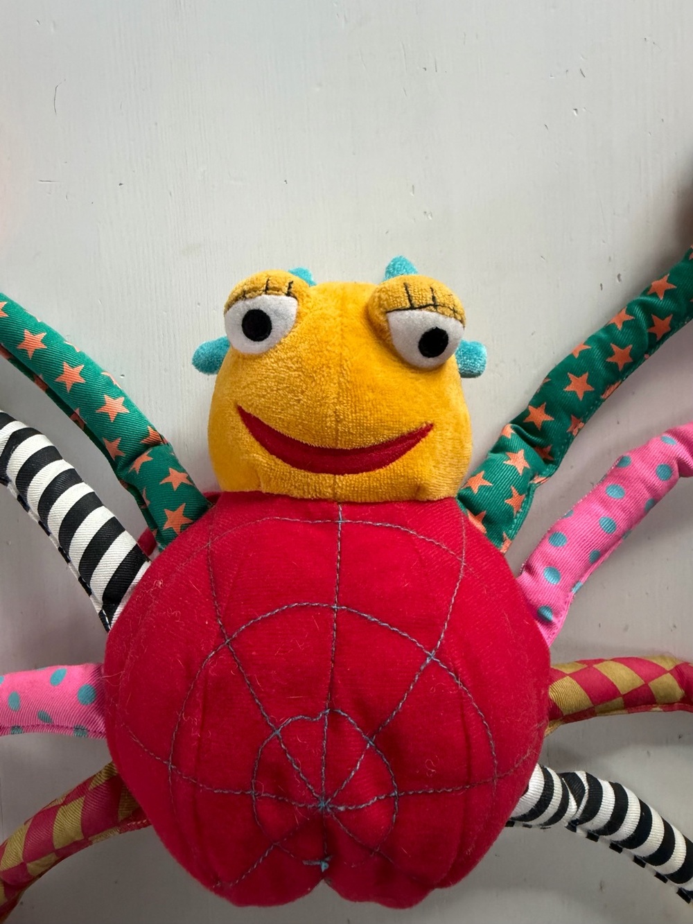 Jellycat Sam Spider 18” Plush Baby Toy Crinkle Chime Stroller Tether - Picture 2 of 8